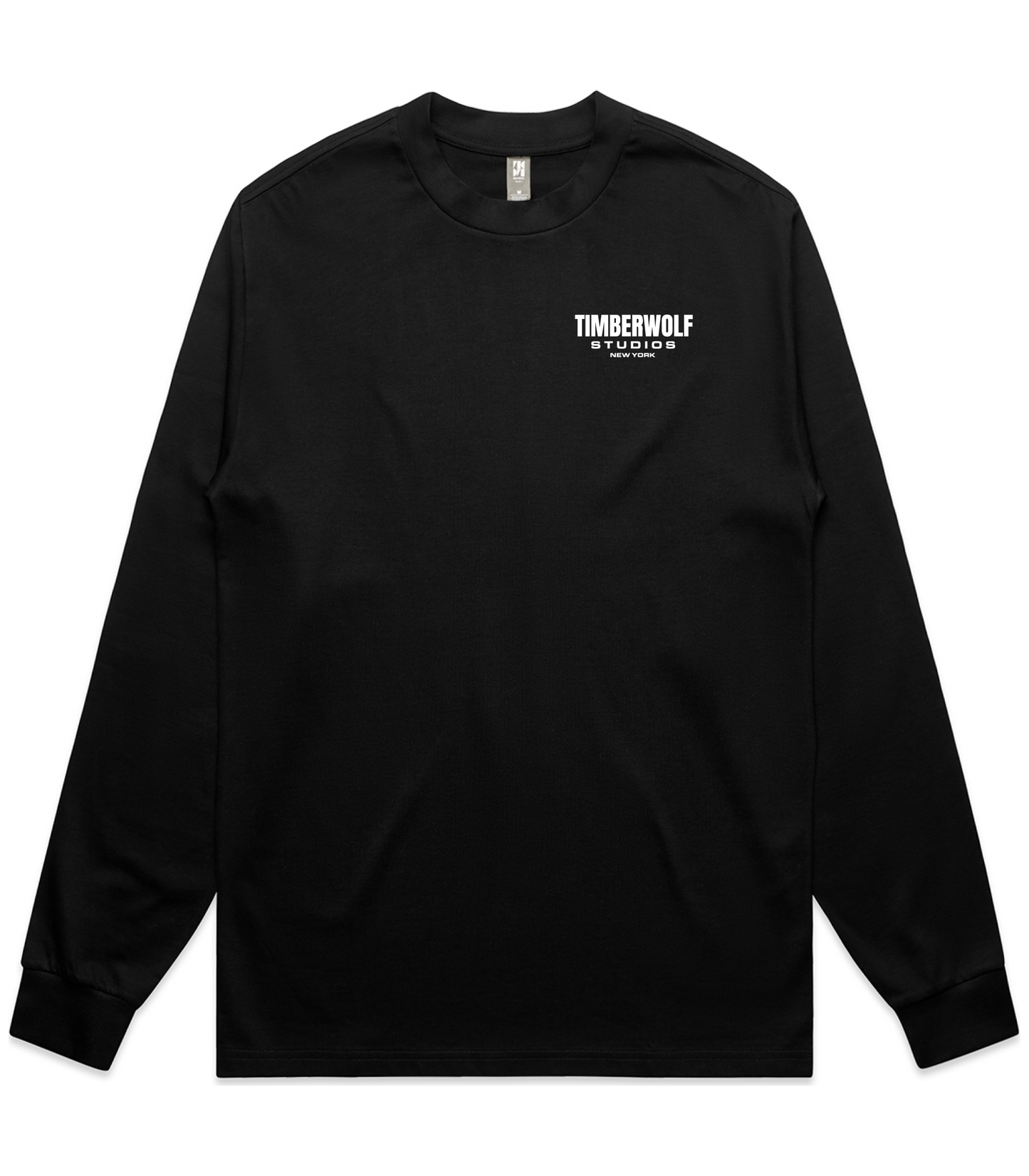 WOLF LS TEE - BLACK